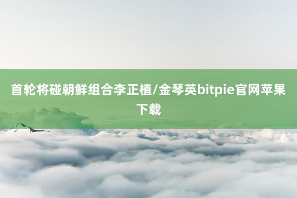 首轮将碰朝鲜组合李正植/金琴英bitpie官网苹果下载