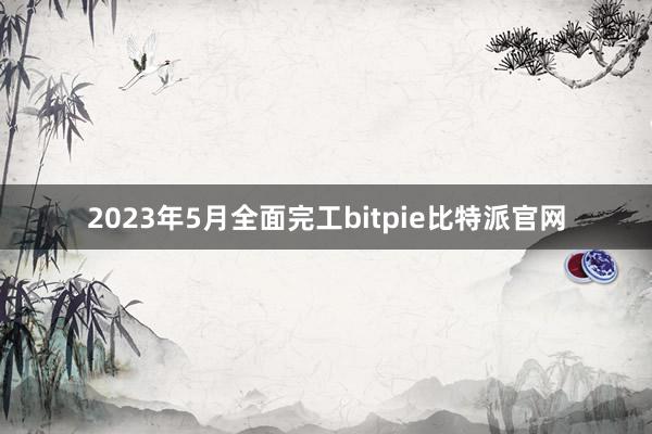 2023年5月全面完工bitpie比特派官网