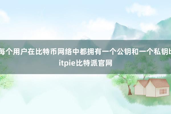 每个用户在比特币网络中都拥有一个公钥和一个私钥bitpie比特派官网