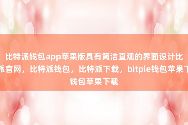 比特派钱包app苹果版具有简洁直观的界面设计比特派官网，比特派钱包，比特派下载，bitpie钱包苹果下载