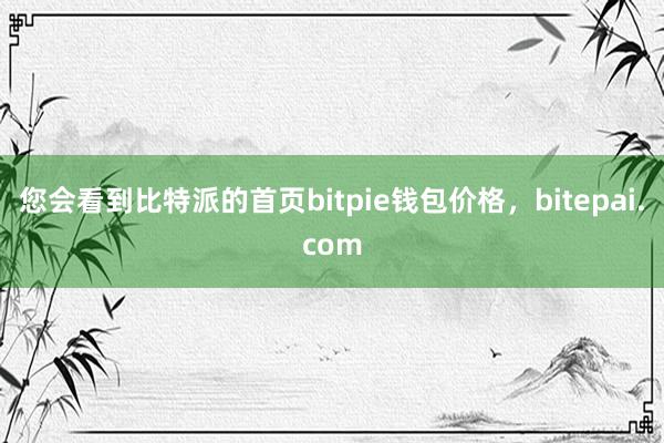 您会看到比特派的首页bitpie钱包价格，bitepai.com