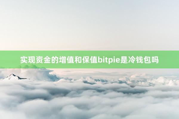 实现资金的增值和保值bitpie是冷钱包吗