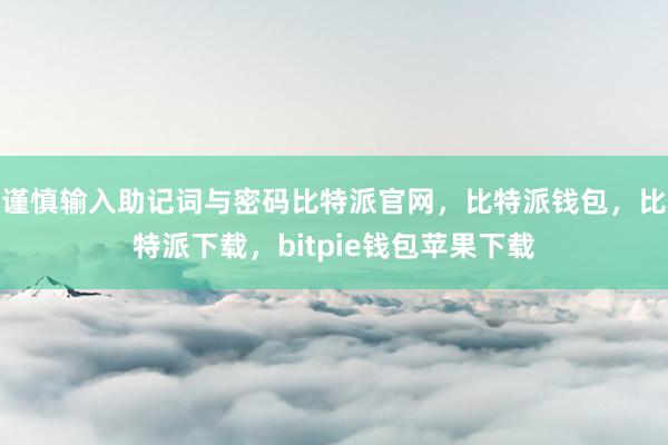 谨慎输入助记词与密码比特派官网，比特派钱包，比特派下载，bitpie钱包苹果下载