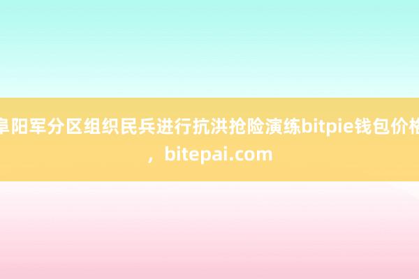 阜阳军分区组织民兵进行抗洪抢险演练bitpie钱包价格，bitepai.com