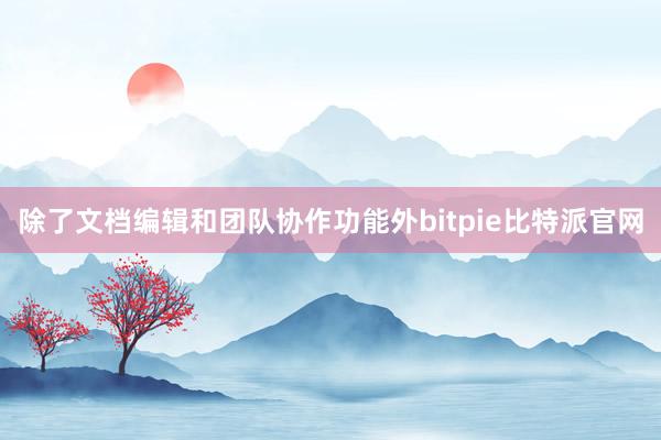 除了文档编辑和团队协作功能外bitpie比特派官网