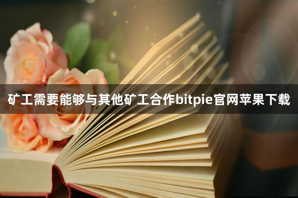 矿工需要能够与其他矿工合作bitpie官网苹果下载