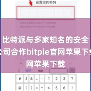 比特派与多家知名的安全公司合作bitpie官网苹果下载