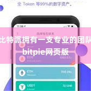 比特派拥有一支专业的团队bitpie网页版