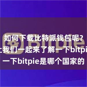 如何下载比特派钱包呢？下面就让我们一起来了解一下bitpie是哪个国家的