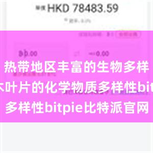 热带地区丰富的生物多样性与树木叶片的化学物质多样性bitpie比特派官网