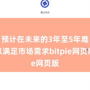 预计在未来的3年至5年难以满足市场需求bitpie网页版